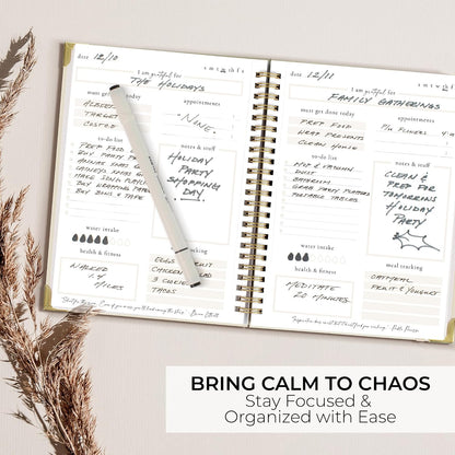 Beautiful To Do List Notebook - Aesthetic Undated ADHD Daily Planner Gift