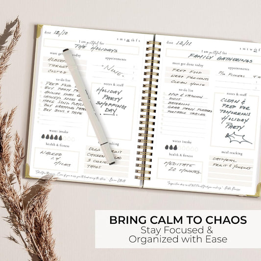 Beautiful To Do List Notebook - Aesthetic Undated ADHD Daily Planner Gift