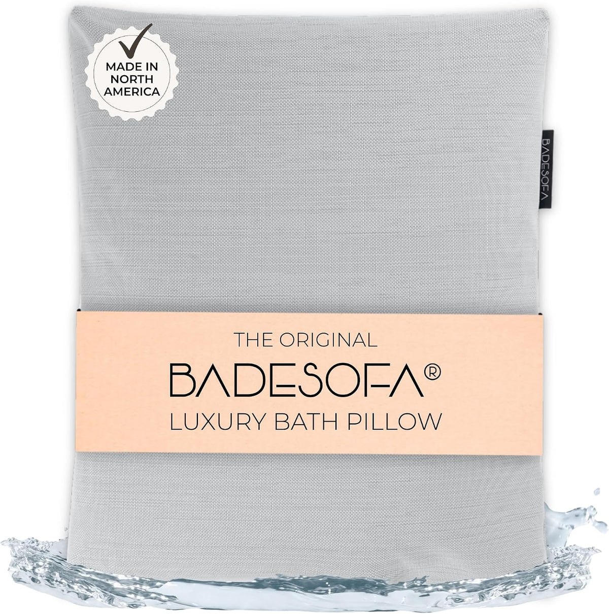 BADESOFA® Luxury Bath Pillow M in Ivory, Quick-Drying Bath Back Pillow