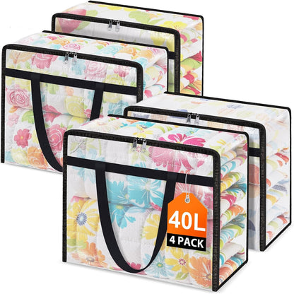 60L Clear Under Bed Storage Containers, Large Clothes Storage Bags