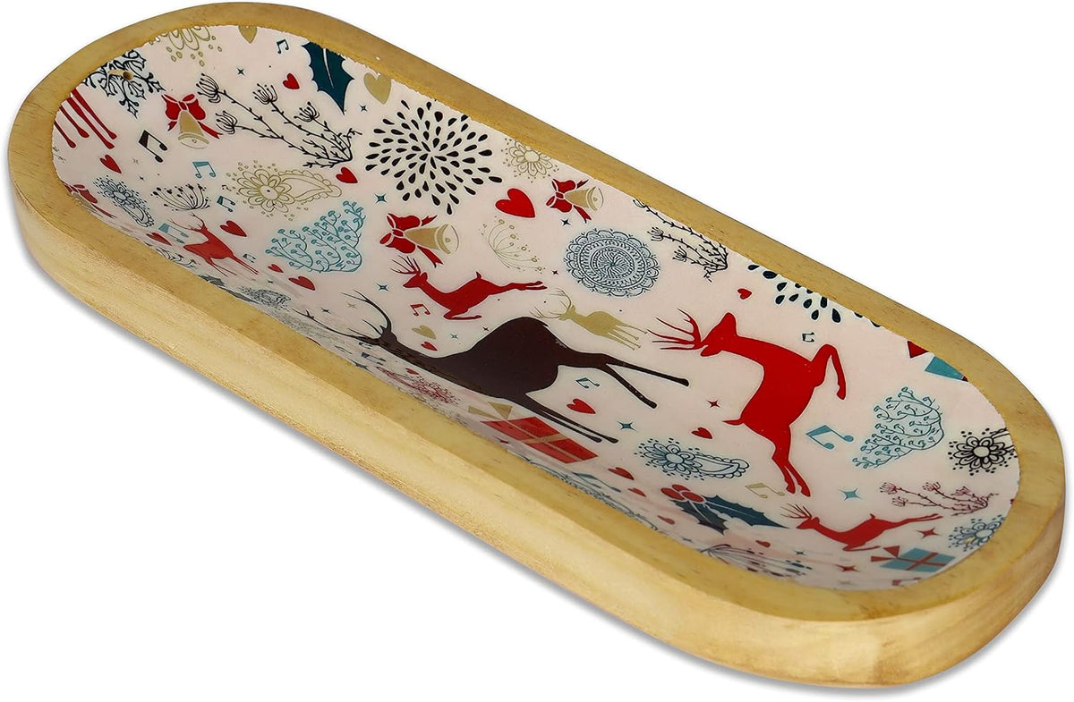 Bless-International Traditional-Handmade-Tray-Burner Wooden-Trat-Incense-Stick-Holder Ash-Catcher-Stand for-Aromatherapy-Meditation-Yoga 11x4x1.22 Inches (Wooden Tray)