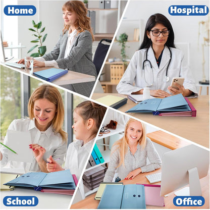 Document Organizer,File Organizer for Paper,Important Documents for Office and School,in Case I Go Missing Binder(Pink,2In Thick)