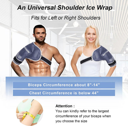 Shoulder Ice Pack Rotator Cuff Cold Therapy, Reusable Ice Pack Wrap Shoulder Cold Pack