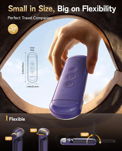 HIONXMGA Rechargeable Book Light,Clip-On Reading Light for Books in Bed