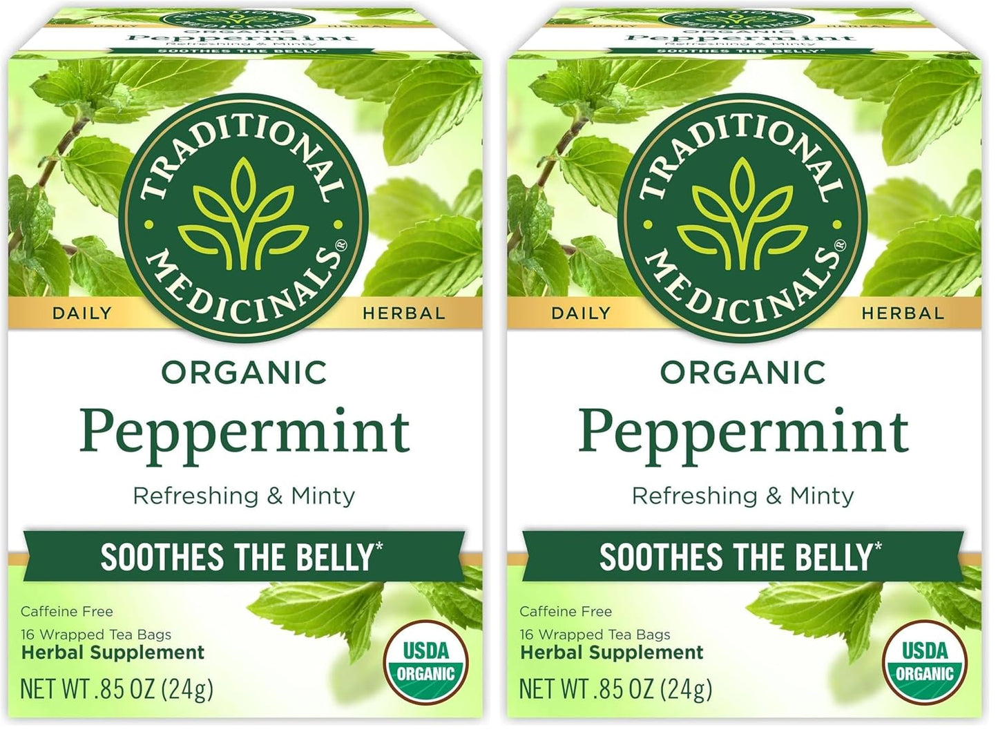 Traditional Medicinals Tea Peppermint Organic, 16 ct