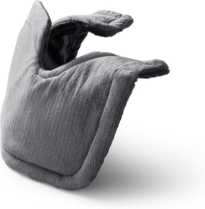 Sunbeam Contoured Heating Pad for Neck & Shoulder Pain Relief with Auto Shut Off Moist Heating Option 22 x 19 Grey