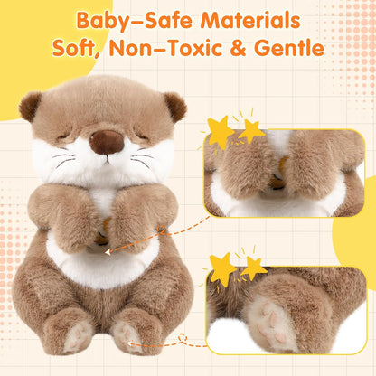 LUKETURE Breathing Otter Stuffed Animal Plush Toy