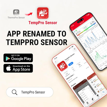 TempPro TP50 Digital Hygrometer Indoor Thermometer Room Thermometer and Humidity Gauge with Temperature Humidity Monitor(Previously ThermoPro)