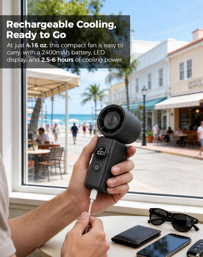 Hotsales Clip-On Portable Fan for Strollers, Handheld Turbo Fan for Travel