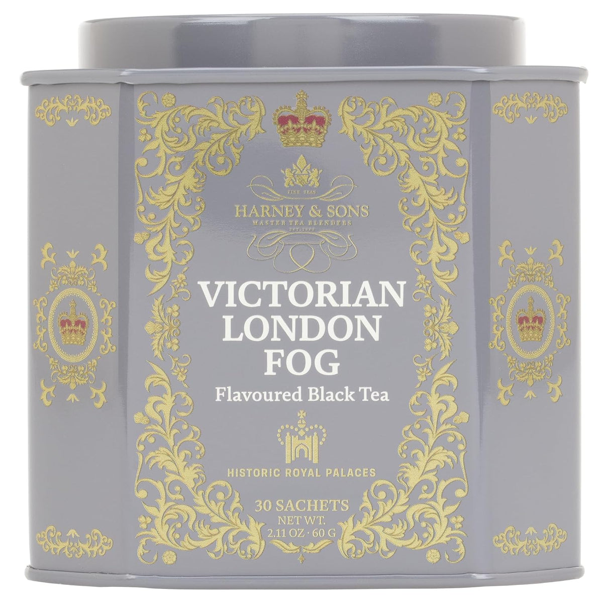 Harney & Sons Victorian London Fog Tea, 30 Sachets in Tin