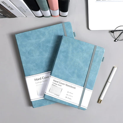 CAGIE Lined Journal Notebook for Women Men 320 Pages 100 Gsm Paper Thick Journaling Notebooks A5 Leather Journals for Writing Hardcover Journal Supplies for Work Note Taking Diary, 5.7x8.3 In, Green