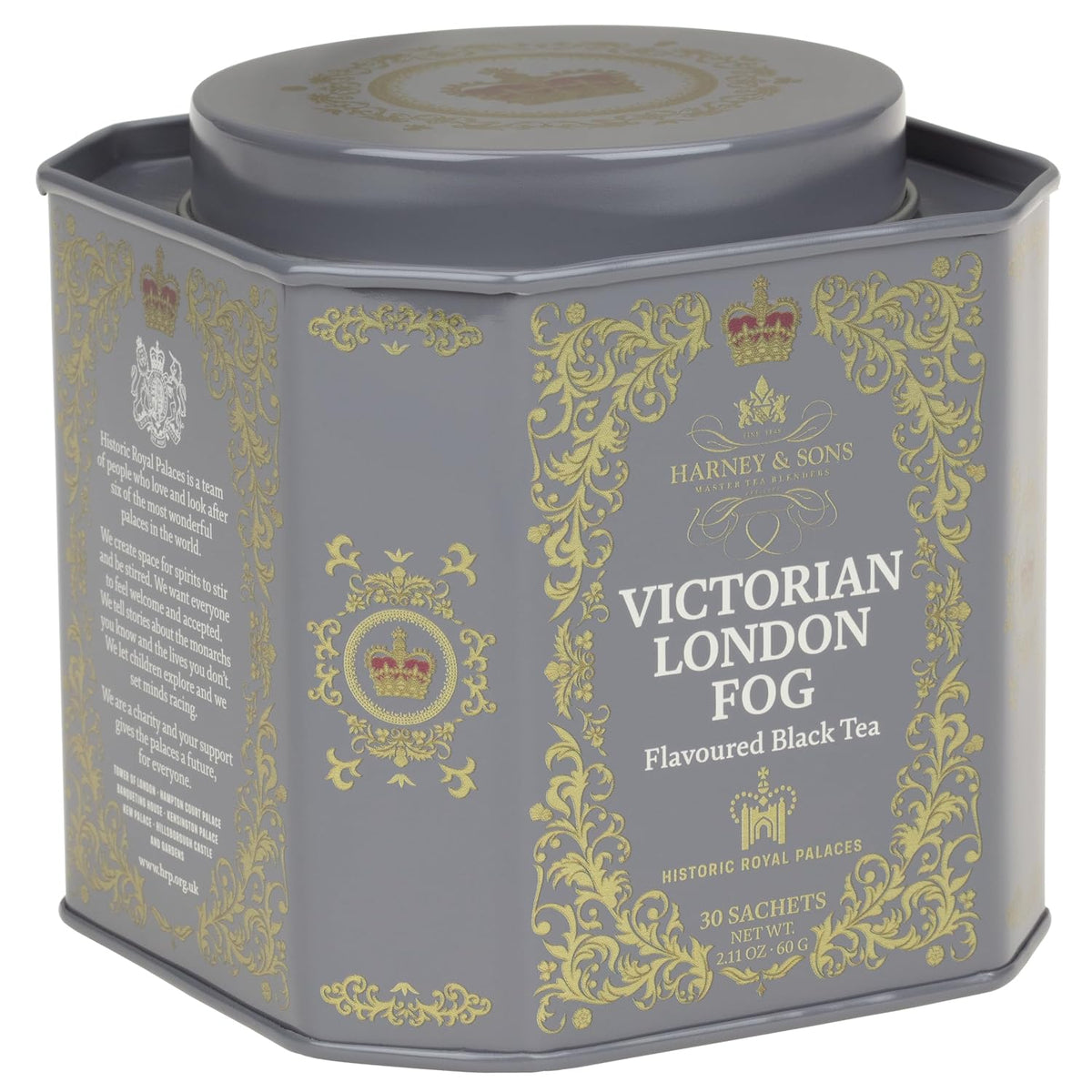 Harney & Sons Victorian London Fog Tea, 30 Sachets in Tin