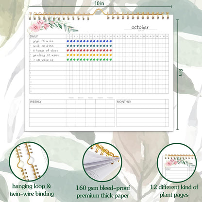 Habit Tracker Calendar- Daily, Weekly & Monthly Habit Tracker Journal