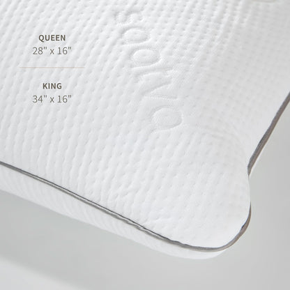 Saatva Cloud Memory Foam Pillow, Gel-Infused Shredded Memory Foam Fill
