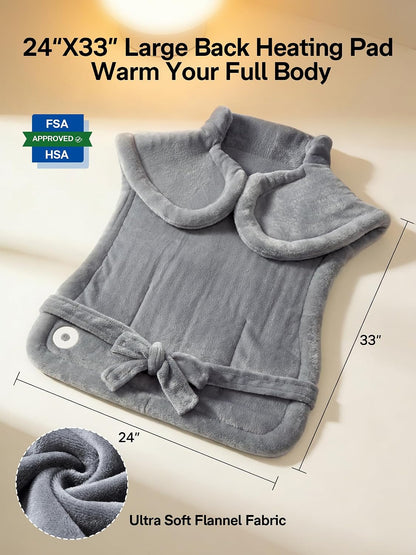 ALLJOY Heating Pad for Neck and Shoulders and Back Pain Relief