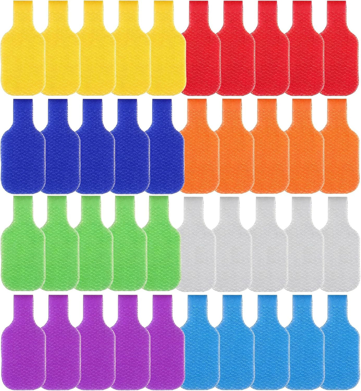 40 Pcs Cable Labels for Cords, Cord Labels for Electronics Write-On Reusable