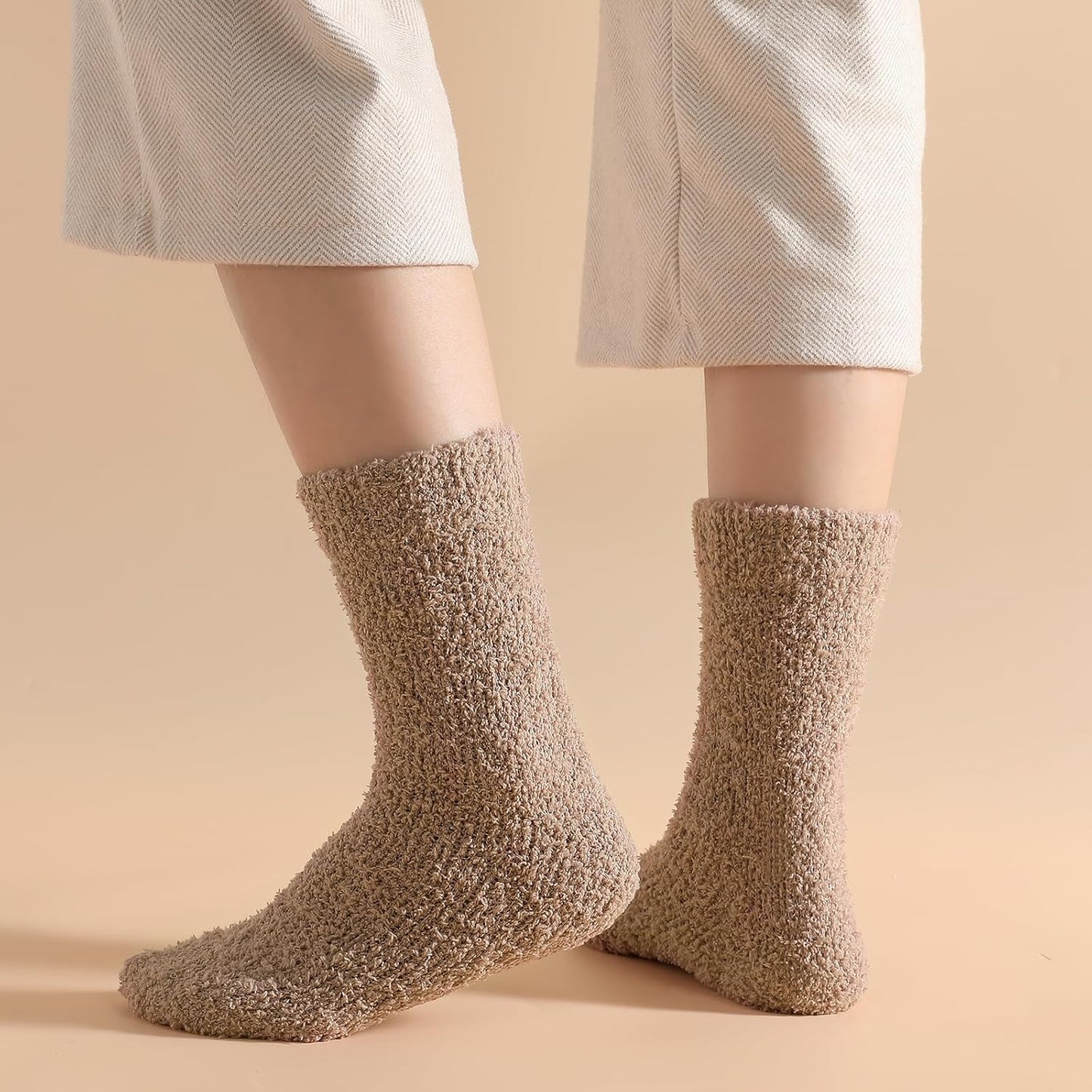 Premillow Womens Fuzzy Socks Fluffy Socks Women Winter Cozy Sock Warm Slipper Home Sleeping Sock for Women