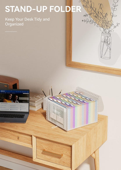 ABC life 26 Pockets Accordion File Organizer, Expanding File Folders