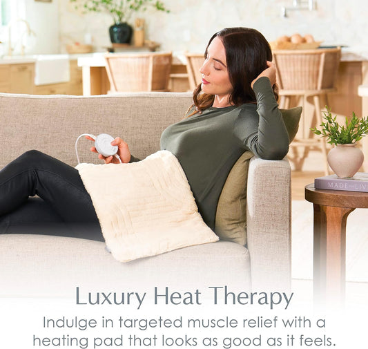 Pure Enrichment PureRadiance Luxury Heating Pad, 12 x 24 Inches, 6 Settings