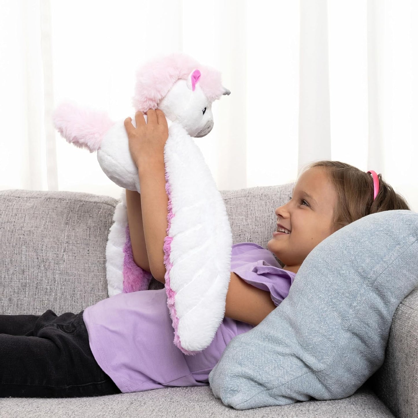HUGIMALS Hugarounds Sidney the Sea Turtle 2.5 lb Microwaveable & Freezable Weighted Plush Neck & Shoulder Wrap | Soothing, Comforting Hugs for Self-Care & Relaxation | Unscented for Ages 2+
