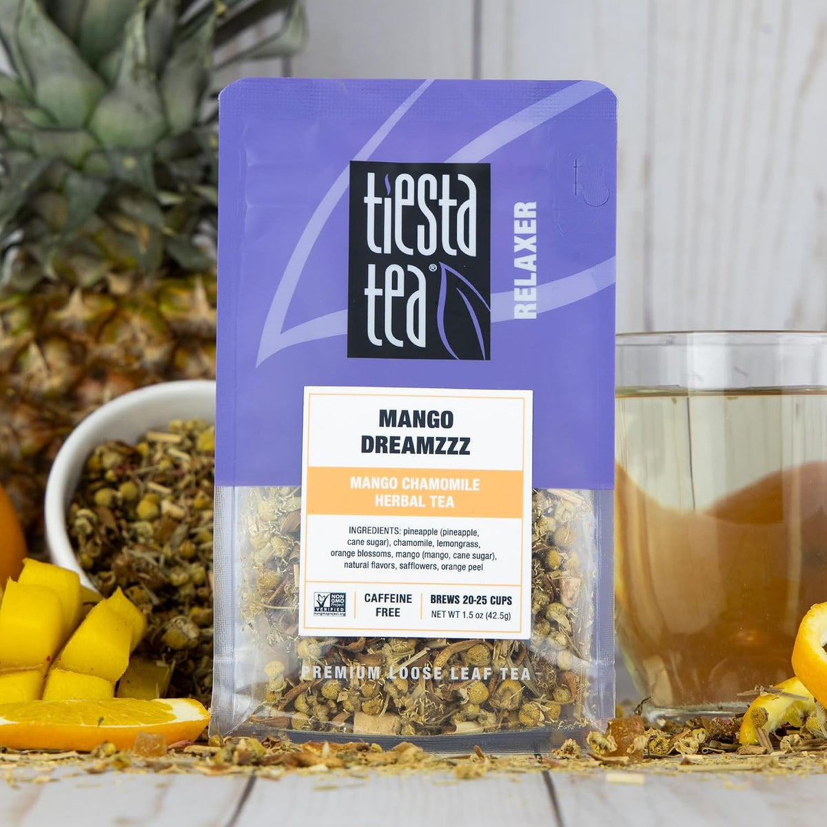 Tiesta Tea Mango Dreamzzz Chamomile Loose Leaf Herbal Tea 1.5oz