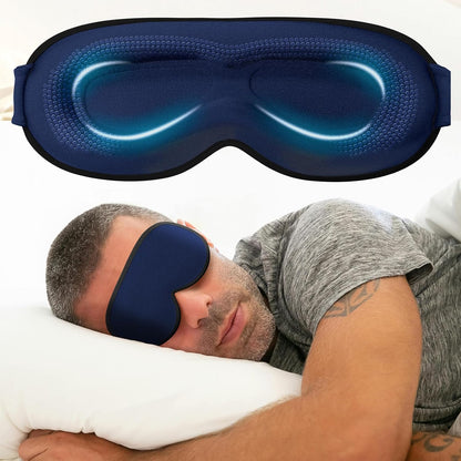 Weighted Eye Mask Cover for Sleeping - Eye Masks for Sleep with Adjustable Strap, Lash Extension Eye Covers for Women Men, 3D Contoured, Plane Travel Essentials, Blindfold for Meditation