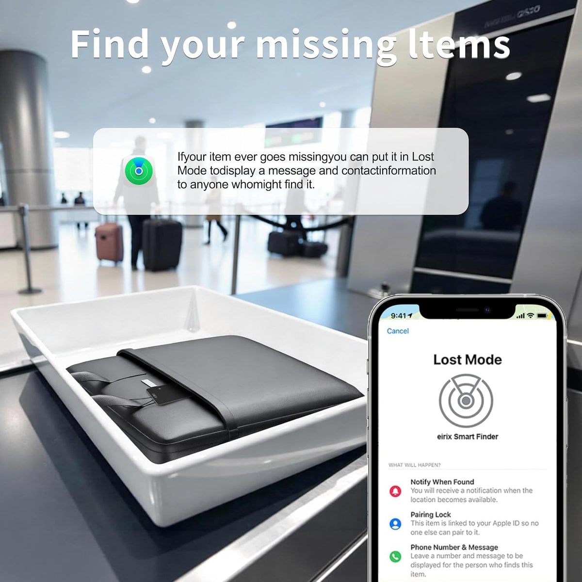 OTIC Slim Bluetooth Wallet Tracker, Tag for Apple Find My & Google Find Hub