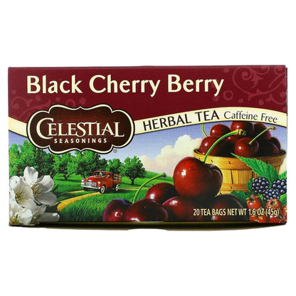 Celestial Seasonings Black Cherry Berry Tea Bags, 20 Count (Pack of 2)