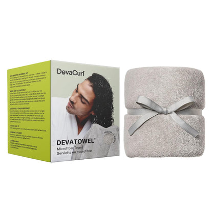 DevaCurl Microfiber Anti-Frizz Hair Towel | Gently Dries | Gray