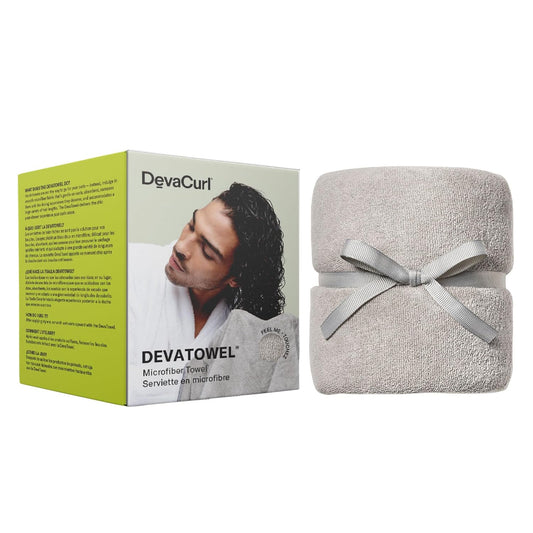 DevaCurl Microfiber Anti-Frizz Hair Towel | Gently Dries | Gray