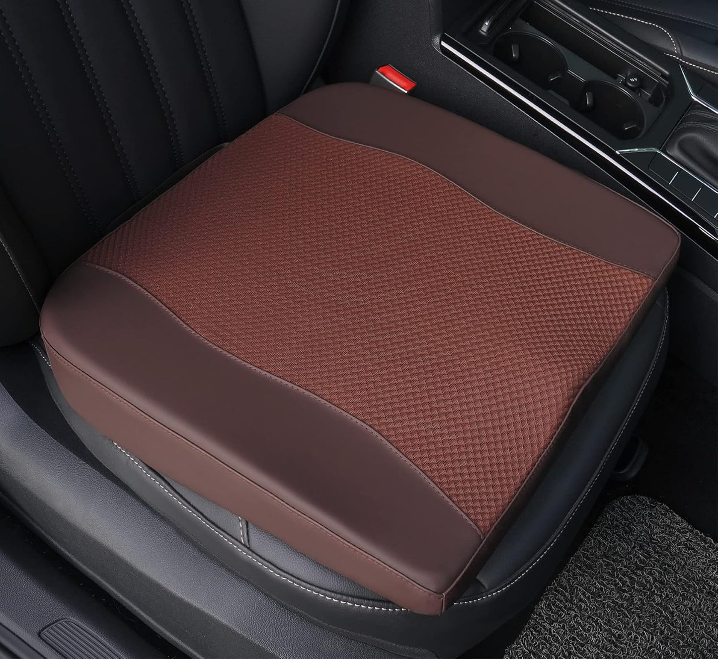 Lofty Aim Car Seat Cushion, Comfort Memory Foam Car Cushions for Driving - Sciatica & Lower Back Pain Relief, Driver Seat Pillow for Auto, Office Chair, Wheelchair - Black