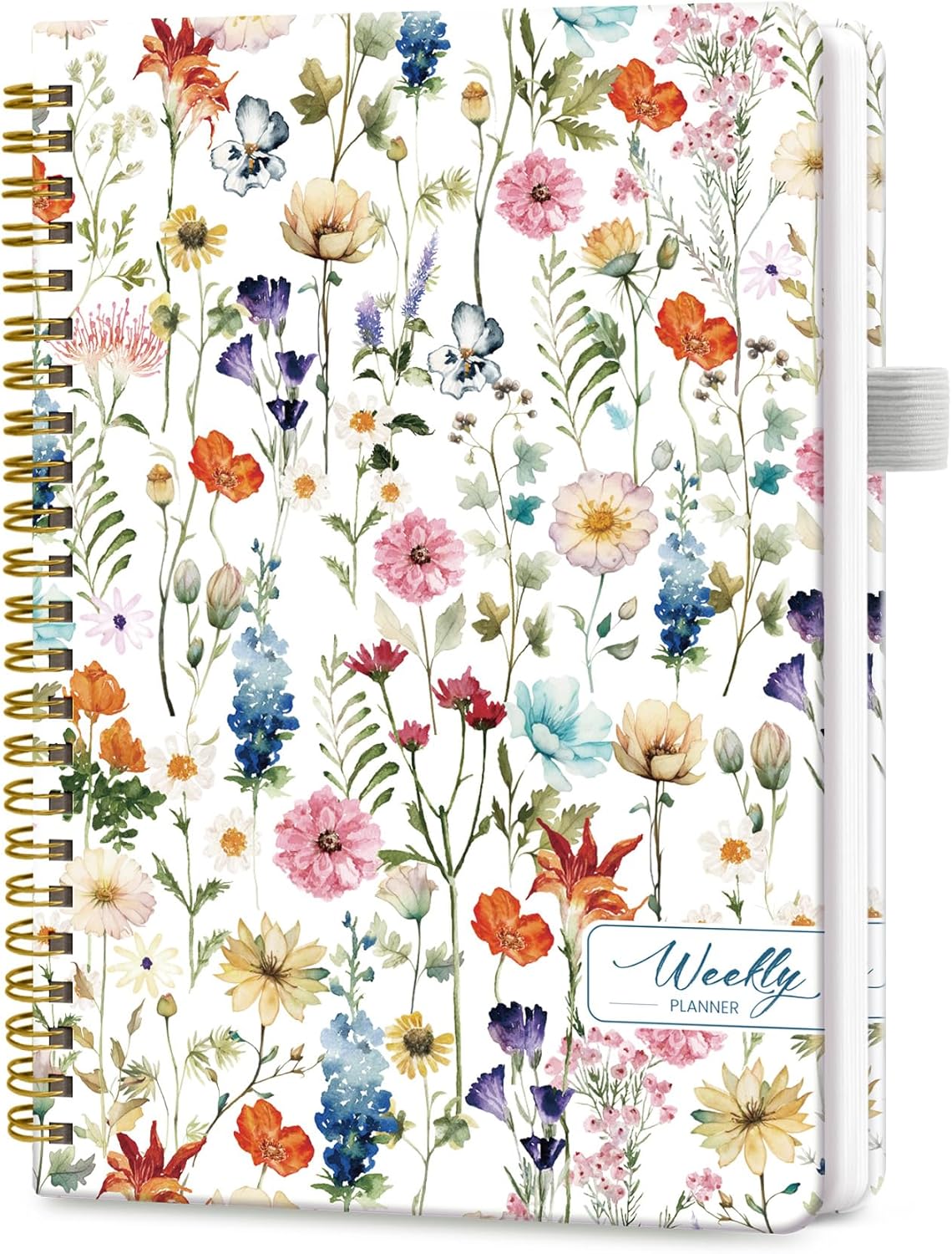 Taja Undated Weekly Planner, Weekly To Do List Notebook with Goal & Habit Tracker Organizer, A5 Weekly Planner Notebook with Spiral Binding, 6.1" x 8.2" - Green