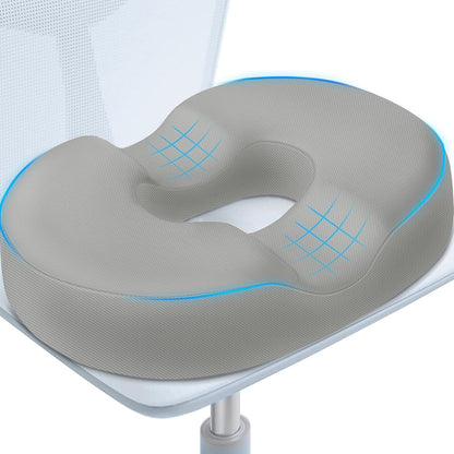BlissTrends Donut Pillow Seat Cushion,Donut Chair Cushions for Postpartum Pregnancy & Hemorrhoids,Tailbone Pain Relief Cushion,Memory Foam Lifting Cushions for Office&Home Chairs (Black)