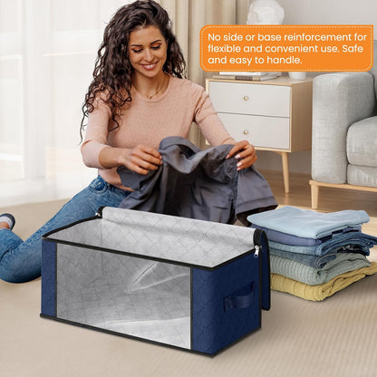 Fab totes Storage Bags for Clothes Blanket Storage Bins with Lids