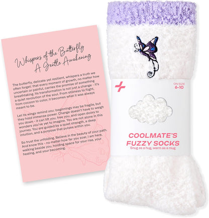 COOLMATE Fuzzy Socks for Women Gift Box – Cozy Soft Cloud Socks for Spa Home, Mother’s Day Gifts for Mom Grandma