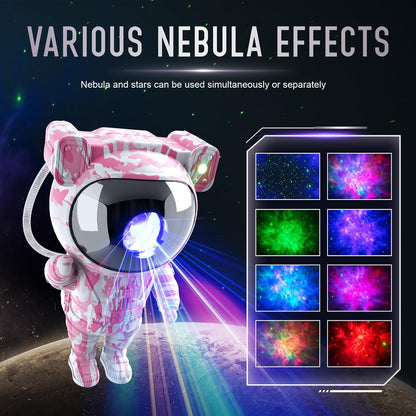 Star Projector Galaxy Night Light - Astronaut Space Projector, Starry Nebula Ceiling LED Lamp with Timer and Remote, Kids Room Decor Aesthetic, for Christmas & Birthdays