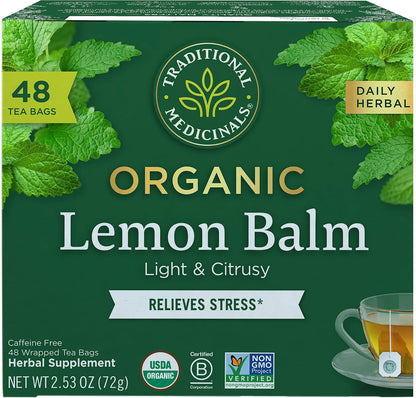 Traditional Medicinals Tea, Organic Chamomile & Lavender, Stress Relief, 48 Tea Bags