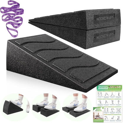 Slant Board for Calf Stretching, 5 Adjustable Angles Incline Board for Squat Wedge, 480 lbs Weight Capacity Calf Stretch Yoga Foam Wedge for Exercise, Squat, Ankle Mobility & Physical Therapy