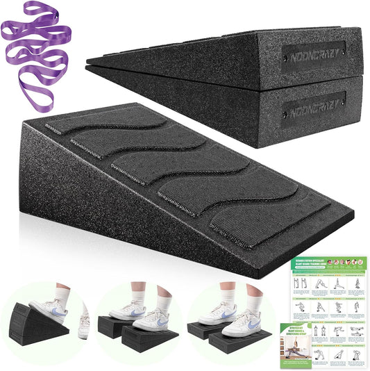 Slant Board for Calf Stretching, 5 Adjustable Angles Incline Board for Squat Wedge, 480 lbs Weight Capacity Calf Stretch Yoga Foam Wedge for Exercise, Squat, Ankle Mobility & Physical Therapy