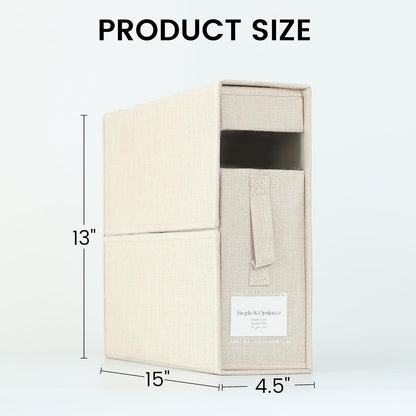 Simple&Opulence 4 Pack Bed Sheet Organizers and Storage, Linen Closet Organizers, Sheets Set Folder Storages with Window and Label (Queen/King Size) Organizing Bedding Container, Linen