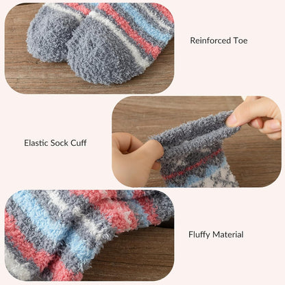 Premillow Womens Fuzzy Socks Fluffy Socks Women Winter Cozy Sock Warm Slipper Home Sleeping Sock for Women