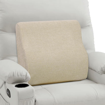 Back Support Pillow for Recliner Dual Layer Lumbar Support Pillow with Gel Memory Foam Ergonomic Orthopedic Couch Lumbar Cushions for Elderly Lower Back Pain Relief Washable Cover Brown
