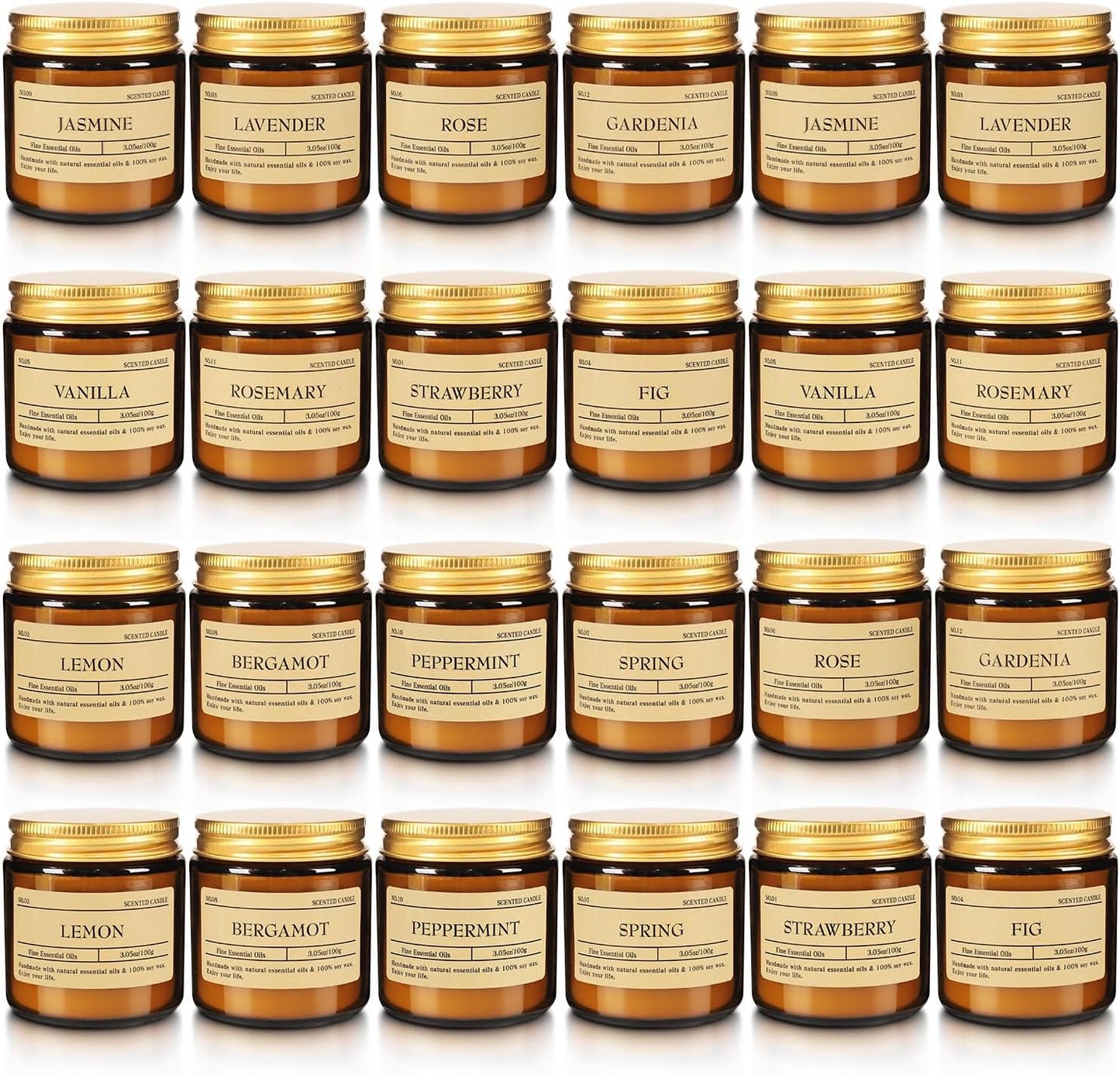 36 Pack Scented Candles Set for Home, Relaxing Stress Relief, Aromatherapy - Natural Soy Wax and Fragrance - Gifts for Women, Mom, Best Friend, Wife, Birthday