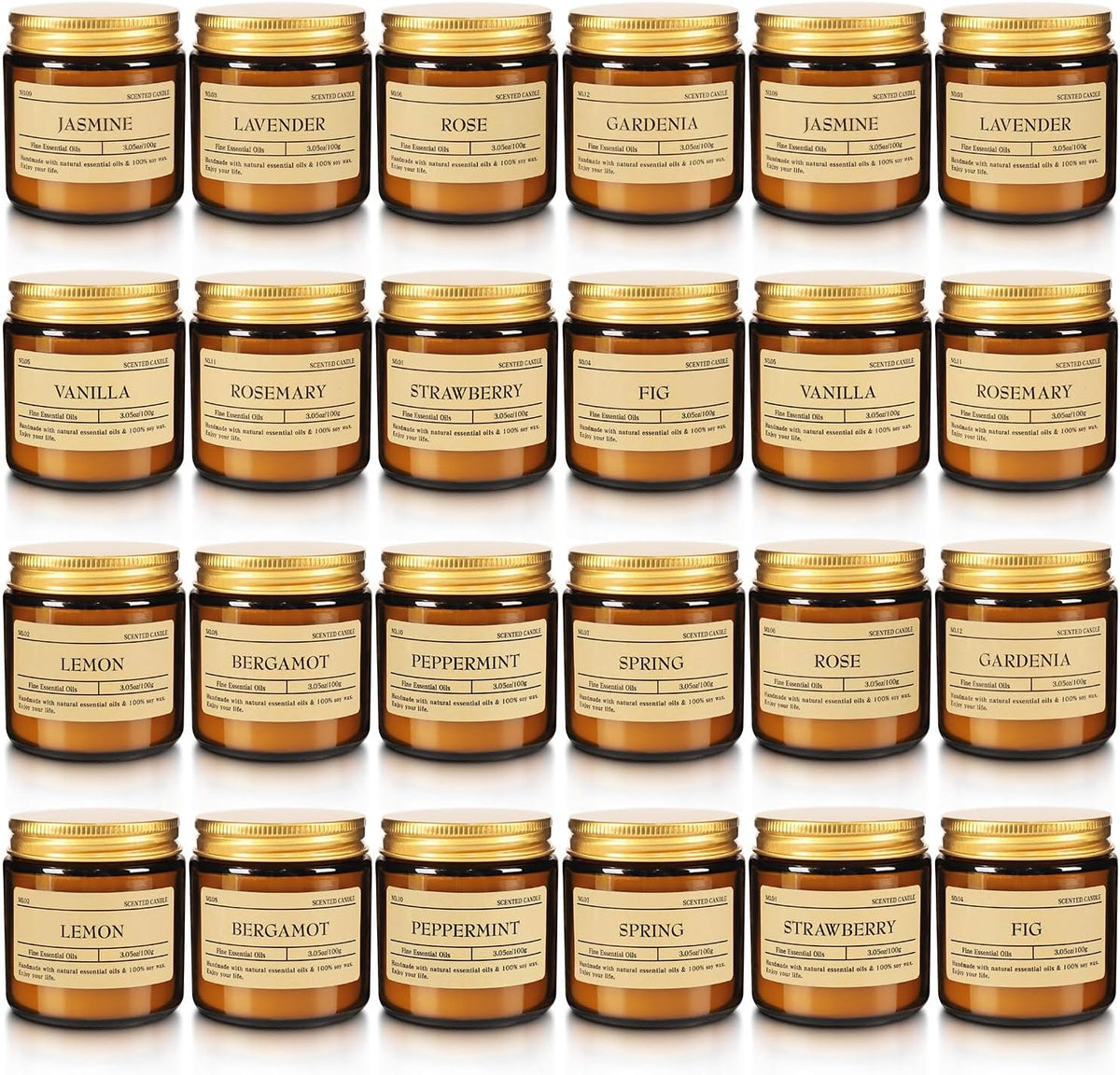 36 Pack Scented Candles Set for Home, Relaxing Stress Relief, Aromatherapy - Natural Soy Wax and Fragrance - Gifts for Women, Mom, Best Friend, Wife, Birthday
