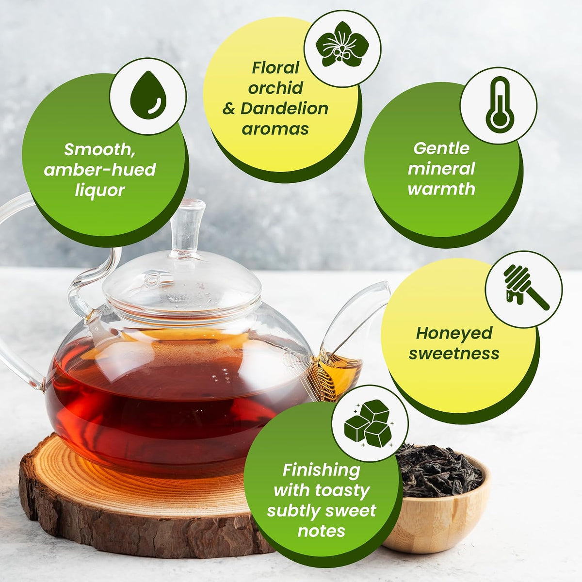Wu Mountain Tea Organic Oolong Tea Loose Leaf, 1 lb – Premium Whole Leaf Chinese Oolong Tea Leaves, Smooth & Aromatic
