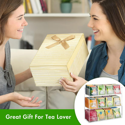 BEYGORM Acrylic Tea Bag Organizer for 216 Tea Packets