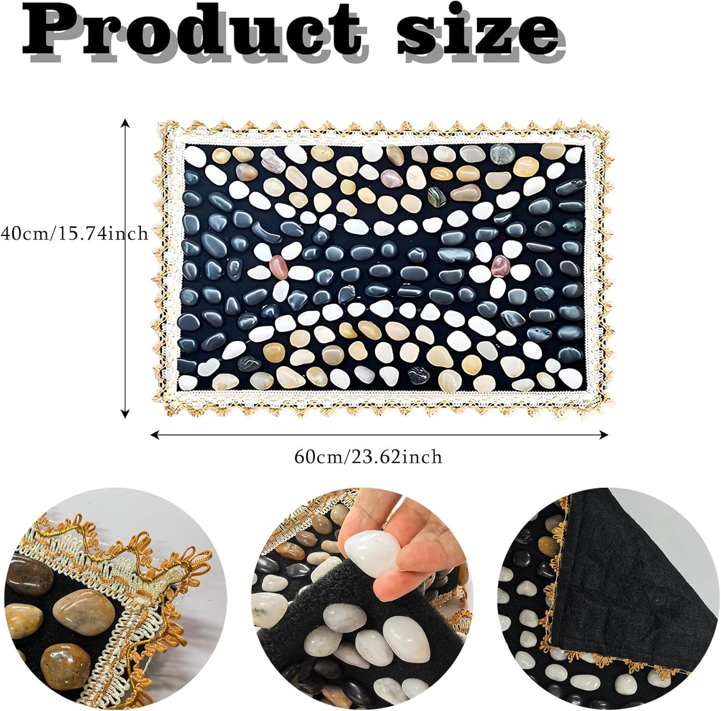 LIYAOLI Wood Foot Massager Mat - Portable Acupressure Pad for Pain Relief, Foldable Pressure Point Relief Tool, Home Spa Therapy Foot Massage Board, Ideal Gift for Seniors