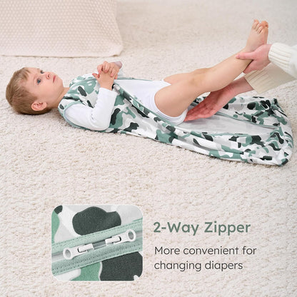 Yoofoss Baby Sleep Sack Baby Wearable Blanket 100% Cotton 2-Way Zipper Toddler Sleeping Sack