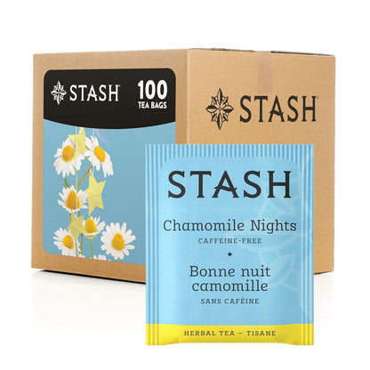 Stash Tea Chamomile Herbal Tea, 100 Count (packaging may vary) - Colors A