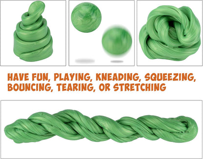 Inner-Active Play Putty Therapy Putty for Kids with Charms Green as Grass Theraputty Medium Resistance, Increase fine Motor Skills and Finger Strength, Occupational Therapy Toys